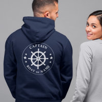Navires Helm Wheel Stars Capitaine ou nom de batea