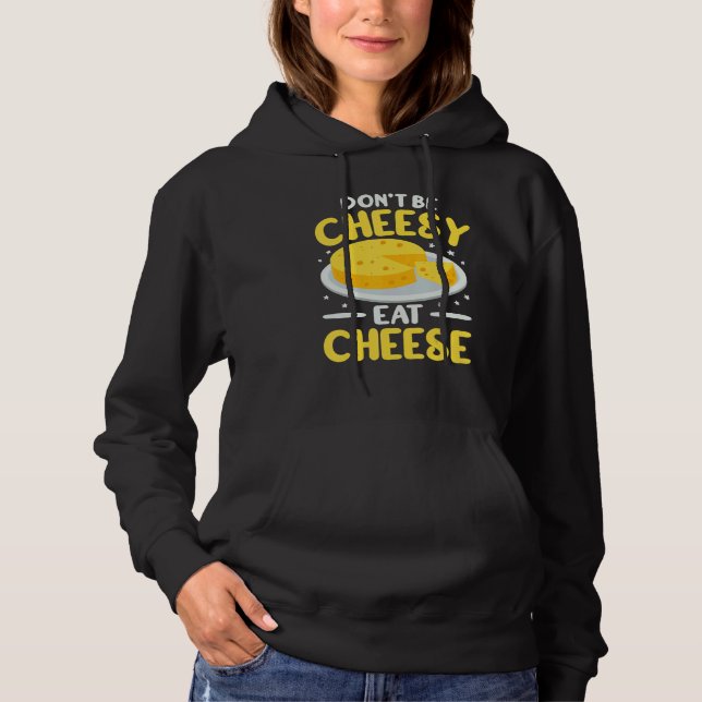 Pull À Capuche N'ayez pas l'air ringard femmes fromager gouda gou (Devant)