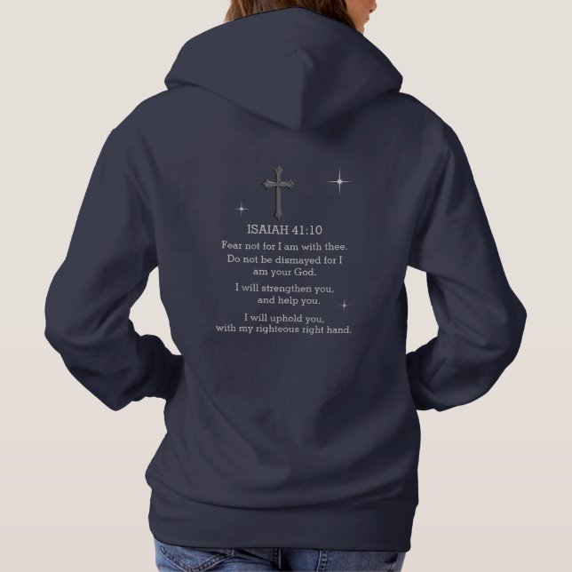Pull À Capuche Ne crains pas car je suis avec toi (Dos)