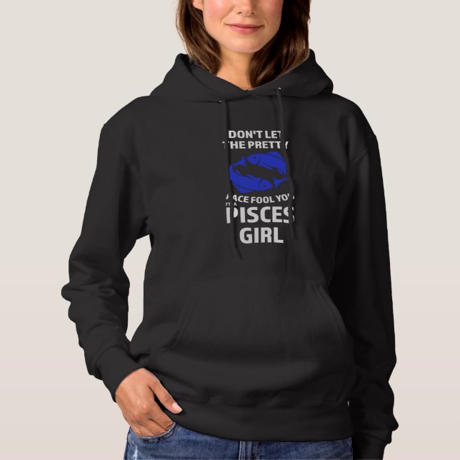 Pull À Capuche ne laissez pas le joli visage vous tromper je suis (Devant)