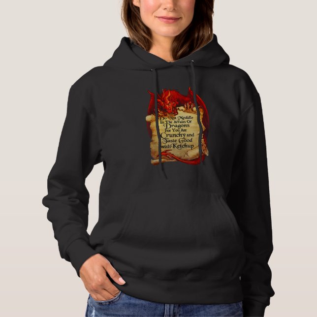 Pull À Capuche Ne Vous Immiscez Pas Dans Les Affaires Des Dragons (Devant)