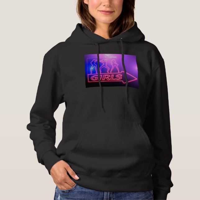 Pull À Capuche Neon Pink Girls Sign Thunder_cove (Devant)