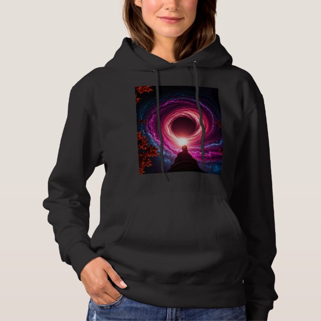 Pull À Capuche "Neon Void Galaxy" Hoodie — Cosmic Vortex Design | (Devant)