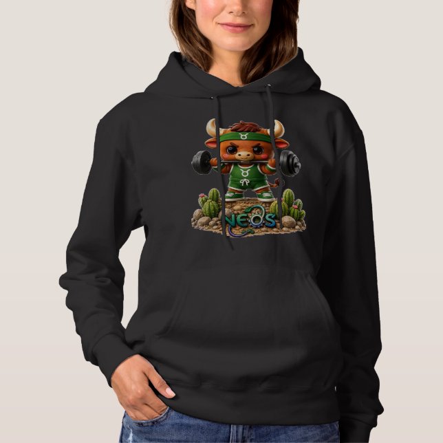 Pull À Capuche Neos Zodiac Kawaii Taureau (Devant)