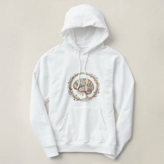 Pull À Capuche Neurodiversité Botanique Boho Fleurir Écothérapie