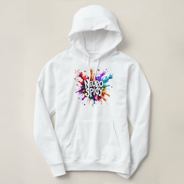 Pull À Capuche NEUROÉPICÉ neurodiversité autisme tda dyslexie (Design devant)