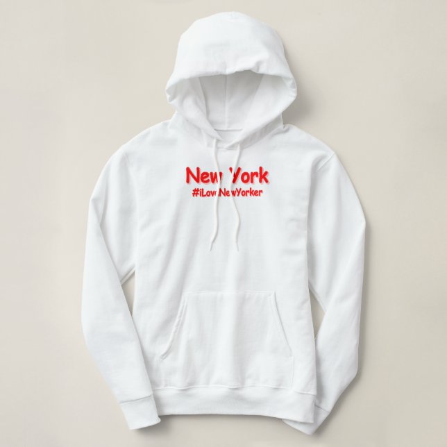 Pull À Capuche "New York" Joli Design. Acheter maintenant (Design devant)