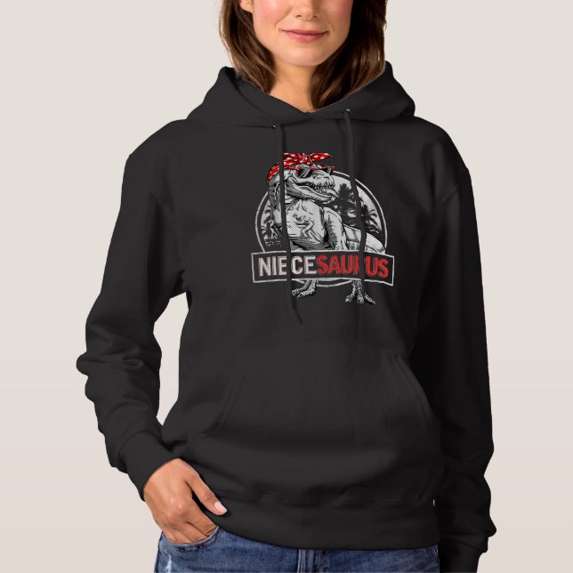 Pull À Capuche Niecesaurus Rex Dinosaur Niece Saurus Mère Fam (Devant)