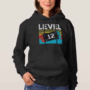 Pull À Capuche Niveau 12 Anniversaire Garçon 12 ans Jeux Vidéo 12