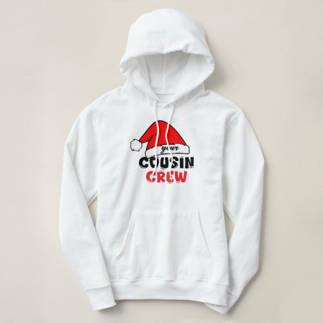 Pull À Capuche Noël à l'équipage Cousin (Design devant)