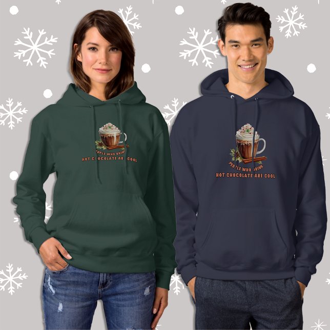 Pull À Capuche Noël Chocolat chaud est les femmes Cool (Créateur téléchargé)