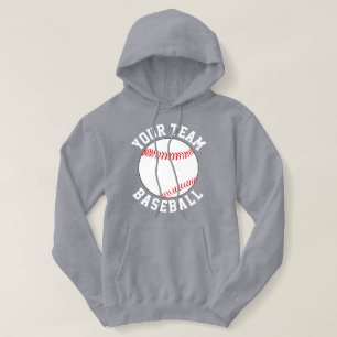 Pull À Capuche Nom de l'équipe de baseball personnalisée ou sport