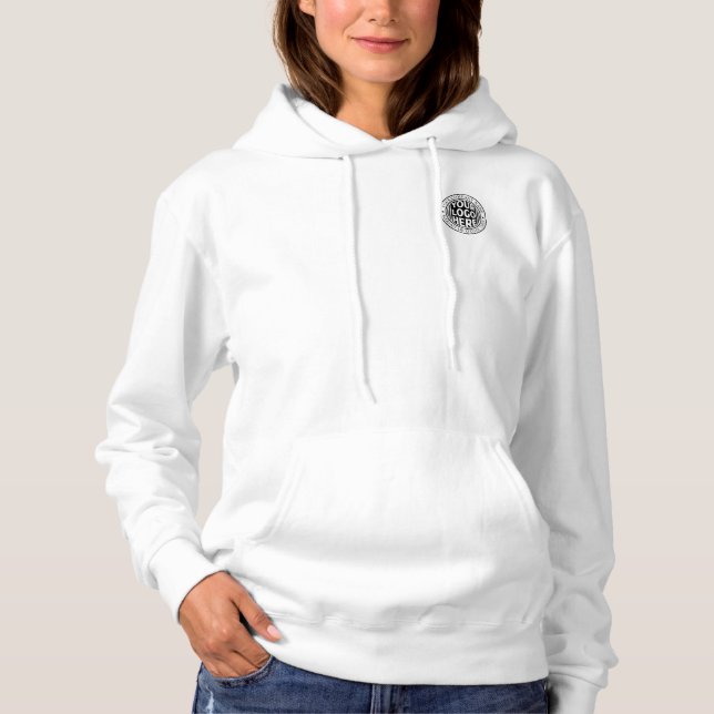 Pull À Capuche Nom d'entreprise minimal et logo de marque personn (Devant)