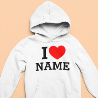 Pull À Capuche Nom du coeur