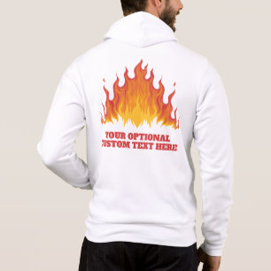 Pull À Capuche Nom et texte personnalisés FIRE