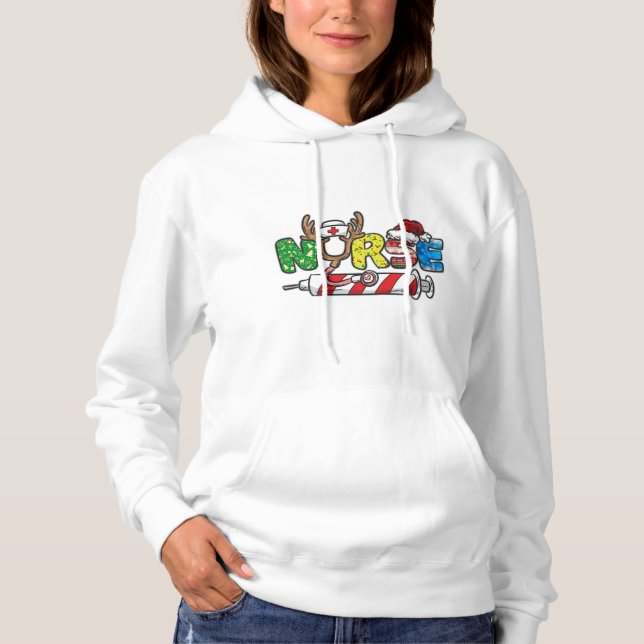 Pull À Capuche Nourriture Noël (Devant)