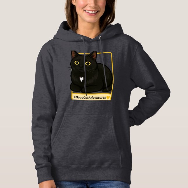 Pull À Capuche #NovaCatAdventures - v1 - T-Shirt (Devant)