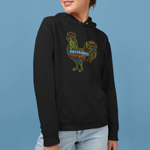 Pull À Capuche Nuage de mots de Coq Cursillo DeColores 
