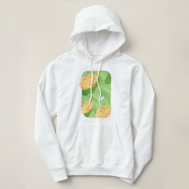 Pull À Capuche nuages de pain doux (Design devant)