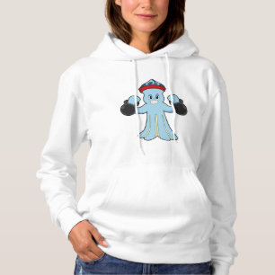 Pull À Capuche Octopus comme Bodybuilder avec des cloches