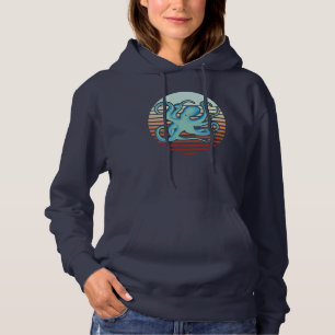 Pull À Capuche Octopus les années 70 style rétro