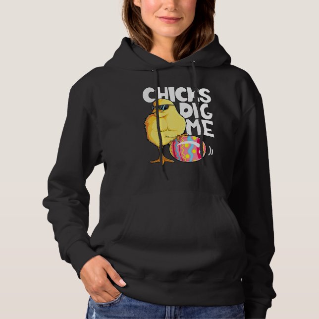 Pull À Capuche Oeufs de lapin Chasse Famille Correspondant Fille  (Devant)