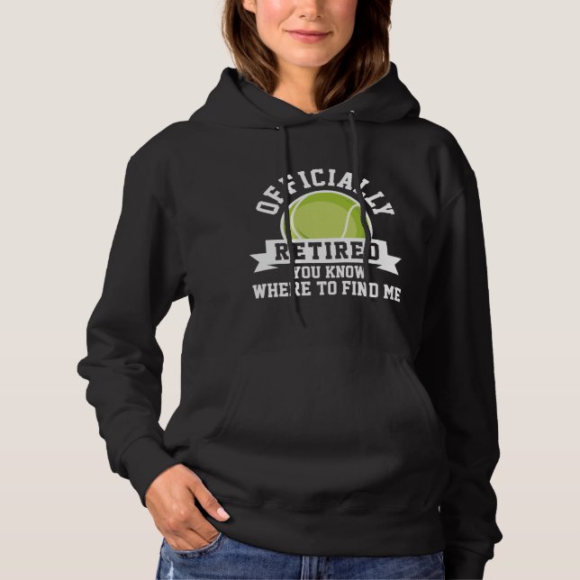 Pull À Capuche Officiellement Retraité Vous Savez Où Me Trouver (Devant)