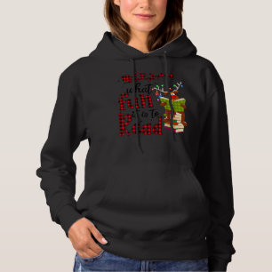 Pull À Capuche Oh Quel Amusement C'Est De Lire Noël Mignonne Rein