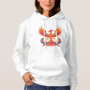 Pull À Capuche Oiseau de feu mythologique fantastique lumineux