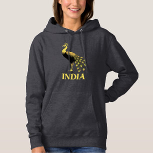 Pull À Capuche Oiseau national de Peacock Inde
