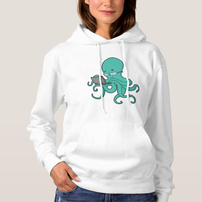 Pull À Capuche Ordinateur portable Octopus (Devant)
