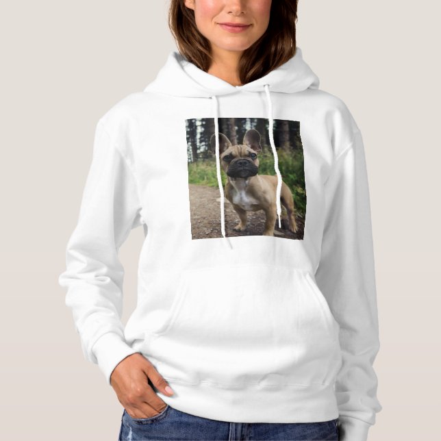 Pull À Capuche Oreiller à lancer de chien de taureau français (Devant)