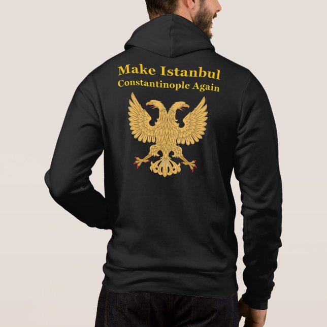 Pull À Capuche Orthodoxe Christian Byzantium Cadeau (Dos)
