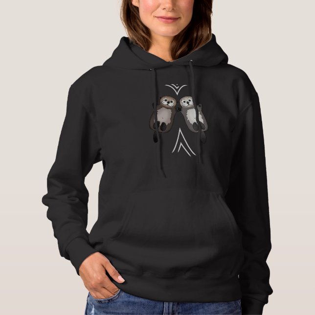Pull À Capuche Otter Couple Poignées (Devant)
