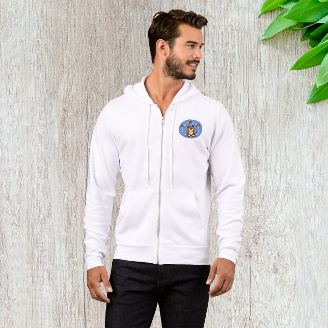 Pull À Capuche Ours d'automne avec Feuilles en chute (Créateur téléchargé)