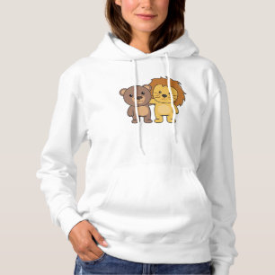 Pull À Capuche Ours Lion Zoo Animaux mignons Enfants