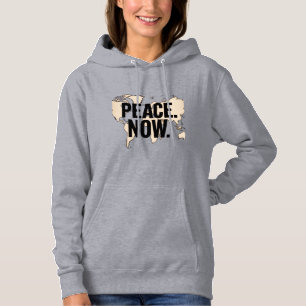 Pull À Capuche "PAIX. MAINTENANT." T-shirt Global Map
