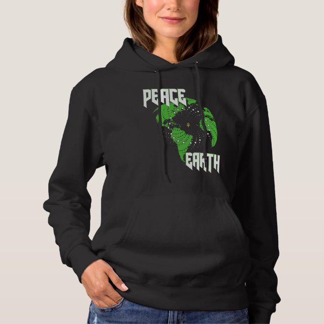 Pull À Capuche Paix Terre  5 Pour Cent Femme Noire Allah 7 (Devant)
