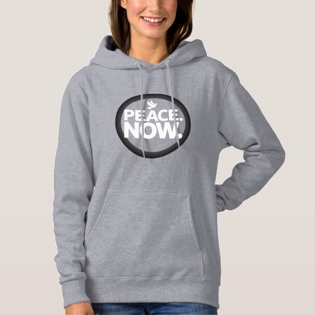 Pull À Capuche "PAIX" urgente. MAINTENANT." Graphique - T-shirt d (Devant)
