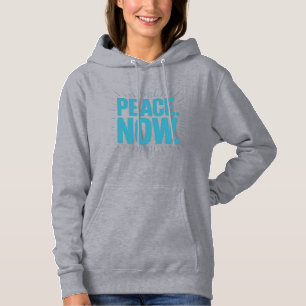 Pull À Capuche "PAIX" urgente. MAINTENANT." T-shirt graphique