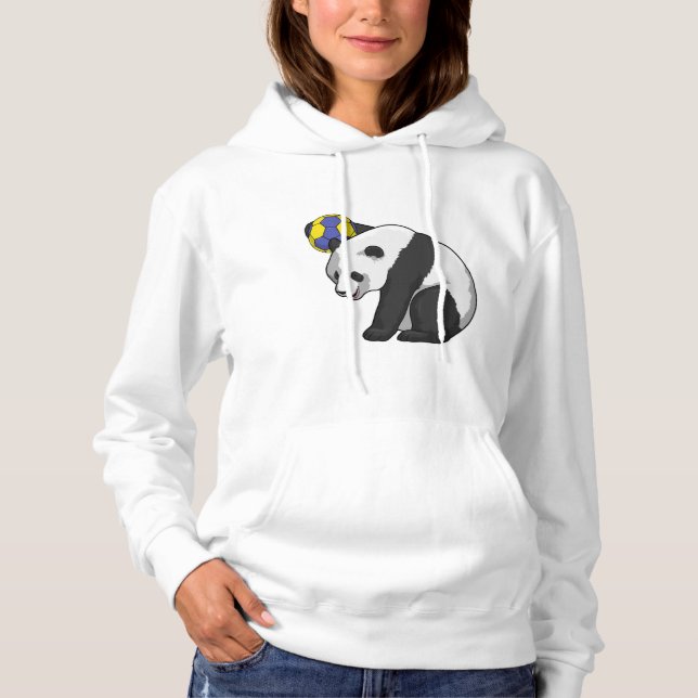 Pull À Capuche Panda dans les sports de handball (Devant)