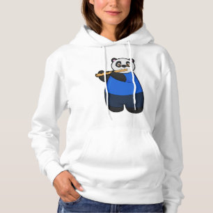 Pull À Capuche Panda en musicien avec flûte