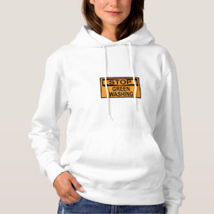 Pull À Capuche Panneau Stop au Greenwashing