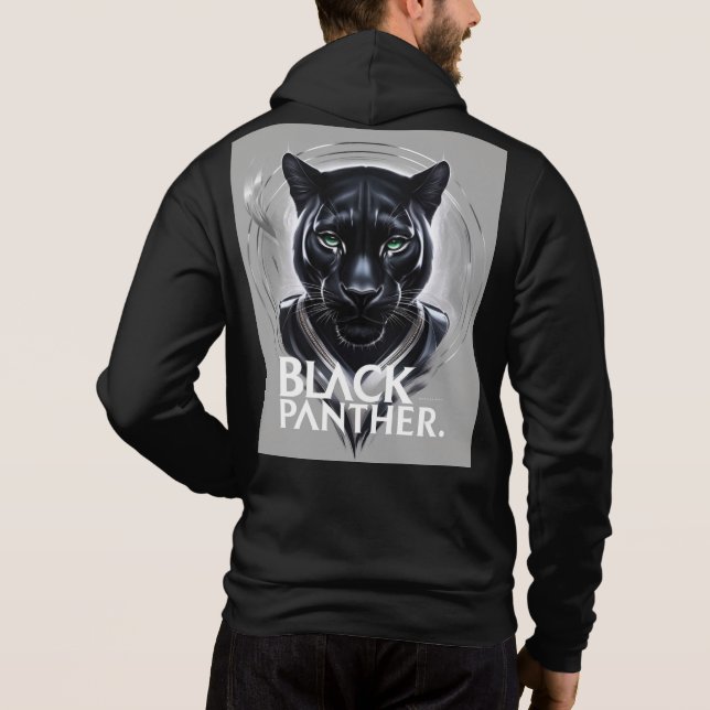 Pull À Capuche Panthère noire (Dos)