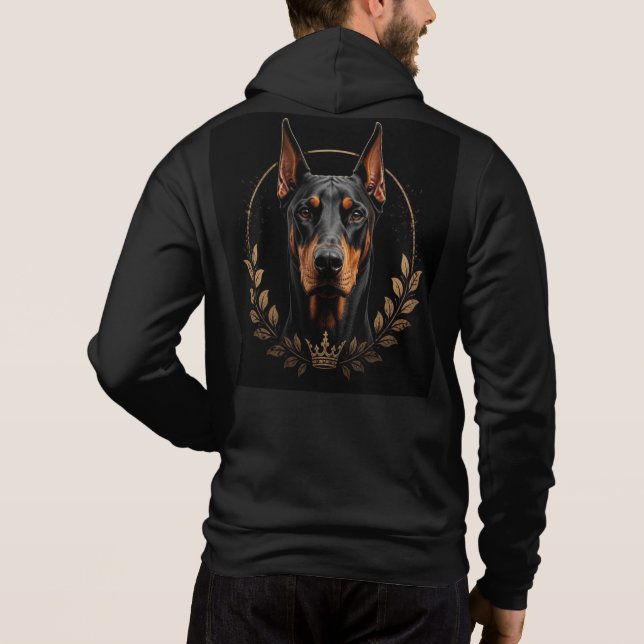 Pull À Capuche Papa Maman Doberman (Dos)