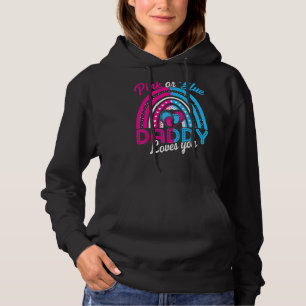Pull À Capuche Papa Rose Ou Bleu Vous Aime Fête de Révélation de