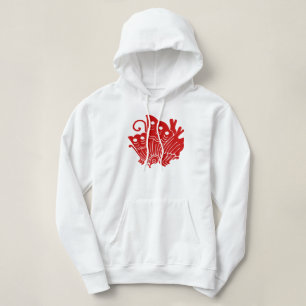 Pull À Capuche Papillon asiatique Japonais Conception Kamon