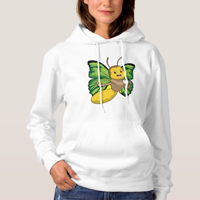 Pull À Capuche Papillon avec la coupe de café (Devant)