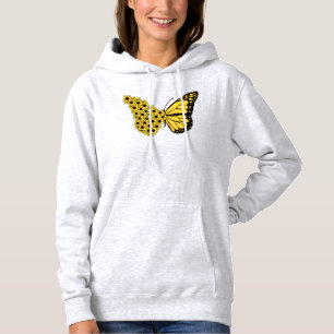 Pull À Capuche papillon de tournesol femmes vintage monarque