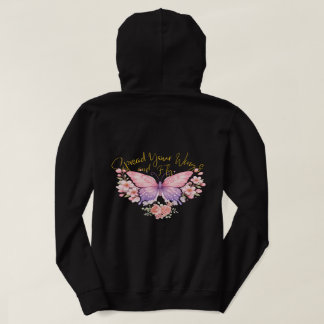 Pull À Capuche Papillon Rêve Pastel Fleece Esthétique Floral